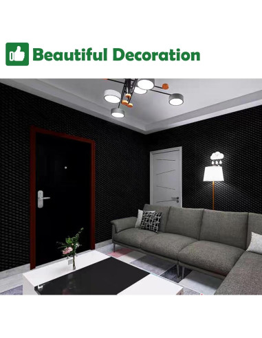 Paquete de 12 Almohadillas de Espuma Aislante de Sonido WVOVW