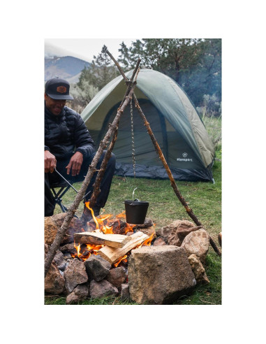 Horno Holandés de Hierro Fundido Stansport 1 QT Pre-Sazonado