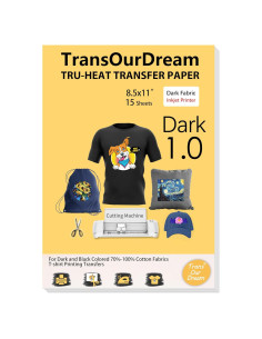 Papel de Transferencia de Calor TransOurDream 15 Hojas 21.6x27.9 cm