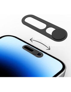 Cubierta de Cámara Frontal Peramarl para iPhone 14/15/16 - 2PCS Negro 2