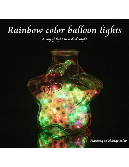 50 Luces de Globo LED Arcoíris chzk para Decoración de Fiesta
