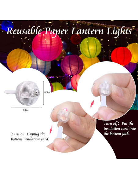 50 Luces de Globo LED Arcoíris chzk para Decoración de Fiesta