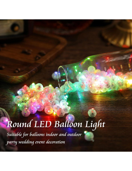 50 Luces de Globo LED Arcoíris chzk para Decoración de Fiesta