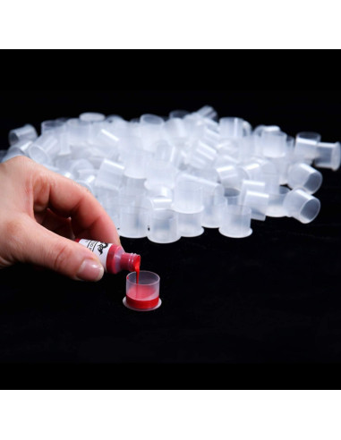 300 Tapas de Tinta para Tatuaje JinYan Mezcladas Blancas