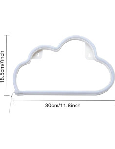 Luz de Neón LED Nube NiniTe para Decoración de Pared 2