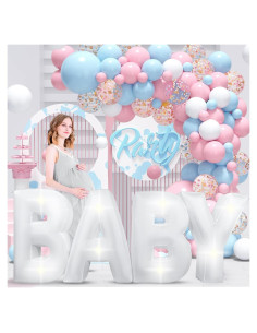 Letra Inflable BABY Iluminada 2.6ft para Baby Shower Eyourlife