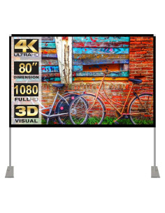 Pantalla de Proyector HOIN 80" Plegable 4K HD para Exterior