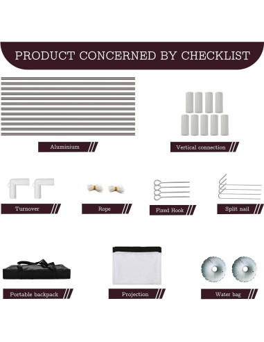 Pantalla de Proyector HOIN 80" Plegable 4K HD para Exterior