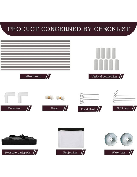 Pantalla de Proyector HOIN 80" Plegable 4K HD para Exterior