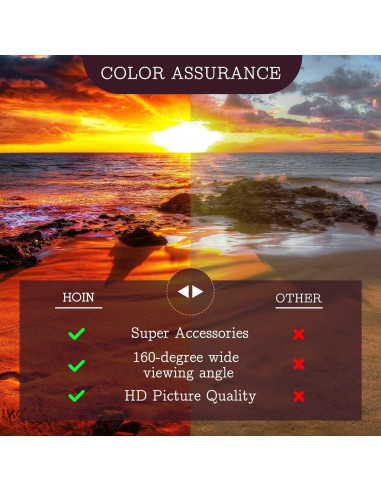 Pantalla de Proyector HOIN 80" Plegable 4K HD para Exterior