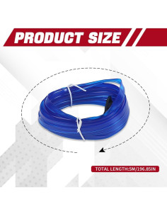 Tira de luces LED Hbxdeco 5m RGB para interiores de auto 2