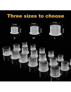 Tazas de Tinta Desechables Jconly 1000Pcs Tamaño 11mm 2