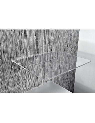 Estante Flotante Personalizable Xform3 60 cm Acrílico Transparente