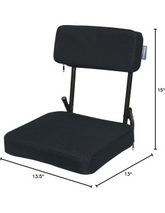 Asiento Plegable Stansport Coliseo Negro 1.8 kg 2