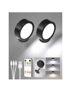 Lámpara de Pared LED EZVALO 5500mAh Control Remoto 2 Paquete