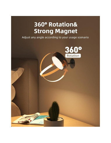 Lámpara de Pared LED EZVALO 5500mAh Control Remoto 2 Paquete