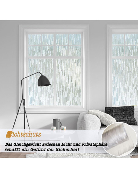 Película de Privacidad para Ventanas Ycheng 44.5x200cm Esmerilada Película de Privacidad para Ventanas Ycheng 44.5x200cm Esmerilada