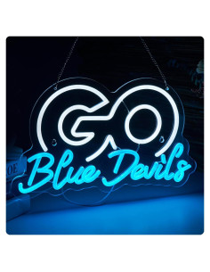 Luz de Neón Go Blue Devils ORIXIAYE 41.9x32 cm USB