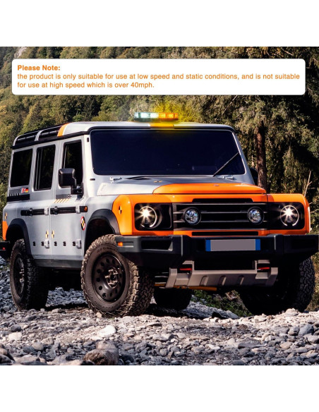 Luces Estroboscópicas LED Nilight 12" 48 Chips 12V 24V