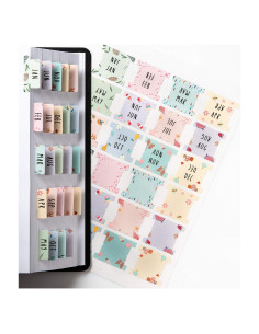 Planificador Laminado DiverseBee Mediano con 24 Pestañas