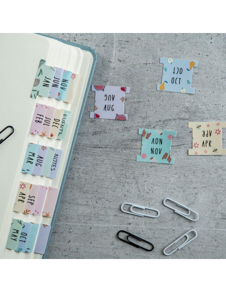 Planificador Laminado DiverseBee Mediano con 24 Pestañas Planificador Laminado DiverseBee Mediano con 24 Pestañas