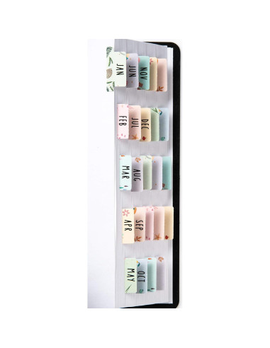 Planificador Laminado DiverseBee Mediano con 24 Pestañas