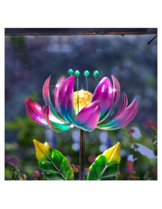 Luces Solares Huaxu Molino de Viento Jardín 90.2 cm LED