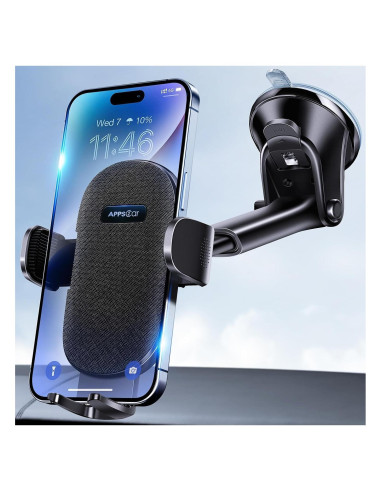 Soporte para Teléfono de Auto APPS2Car Negro 3 en 1