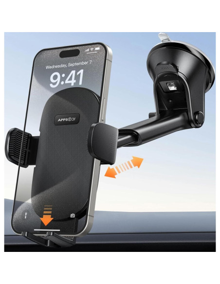 Soporte para Teléfono de Auto APPS2Car Negro 3 en 1
