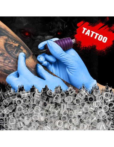 1000 Tapas de Tinta Desechables Fulasiteu Tamaño M