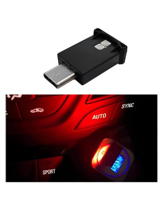Luz Ambiental LED USB Tipo C Sylvil, 8 Colores RGB Ajustable