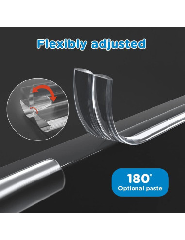 Protector de Bordes SHIISEWE 2.01m Silicona Transparente Bebés