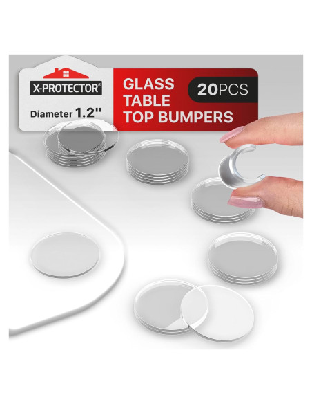 Topes de Vidrio X-Protector 20 PCS Antideslizantes 3.05 cm