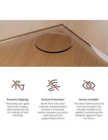 Topes de Vidrio X-Protector 20 PCS Antideslizantes 3.05 cm