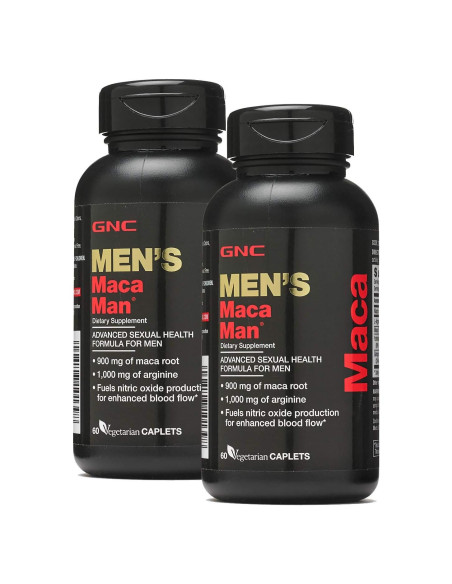 Suplemento GNC Hombre Maca y Arginina 60 Tabletas Doble