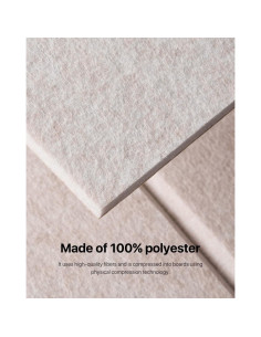 Paneles Acústicos Autoadhesivos Soundsbay 12 Piezas 30.48x25.4cm Beige 2