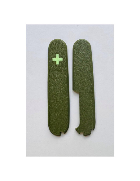 Cubiertas de Reemplazo Victorinox 91mm Verde Militar con Espacios