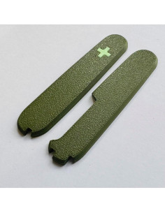 Cubiertas de Reemplazo Victorinox 91mm Verde Militar con Espacios 2
