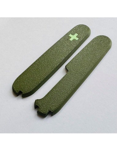 Cubiertas de Reemplazo Victorinox 91mm Verde Militar con Espacios