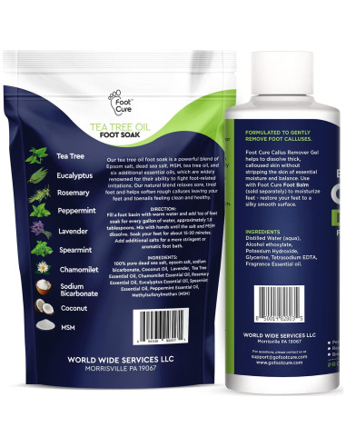 Kit de Remojo de Pies y Gel Removedor de Callos Foot Cure