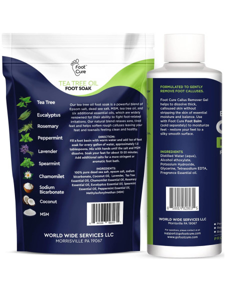 Kit de Remojo de Pies y Gel Removedor de Callos Foot Cure Kit de Remojo de Pies y Gel Removedor de Callos Foot Cure