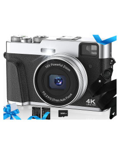 Cámara Digital 4K HICSHON DC202L-AF 48MP Zoom 16x