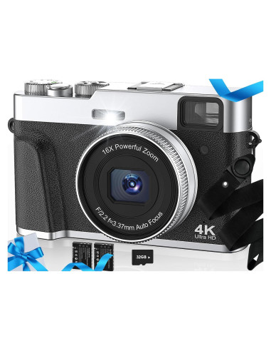 Cámara Digital 4K HICSHON DC202L-AF 48MP Zoom 16x