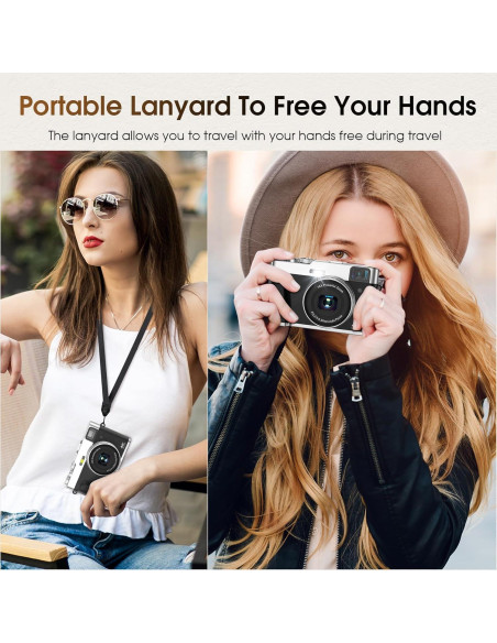 Cámara Digital 4K HICSHON DC202L-AF 48MP Zoom 16x