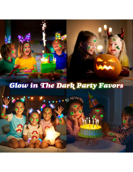 Tatuajes Temporales Luminiscentes MeoIsDaBest 96 PCS Océano