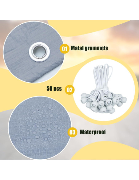 Cubierta de Reemplazo para Carpa Wesnoy 340x600 cm Impermeable