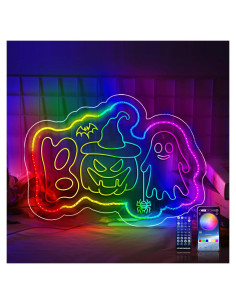Luz de Neón Halloween BOO Dagelar 41.5x28.9cm USB
