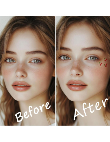 10 Parches Faciales Temporales de Cereza Boldink - Impermeables