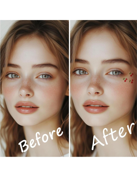 10 Parches Faciales Temporales de Cereza Boldink - Impermeables