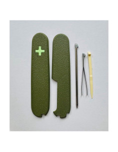 Cubiertas de Reemplazo Victorinox 91mm Verde Militar con Palillo y Pinzas